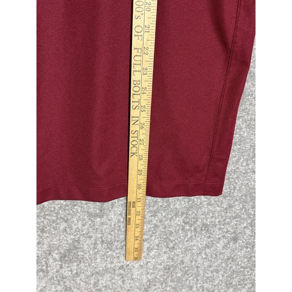 Nike Golf Dri Fit‎ Embroidered Fellowship Open Polo Shirt Mens Size L Burgundy - Picture 9 of 9